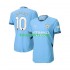 Manchester City Thuis Blauw Tenue Heren Voetbalshirts Jack Grealish 10 2024-2025 Korte Mouwen