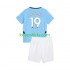 Manchester City Thuis Tenue Kinder Voetbalshirts Julian Alvarez 19 2024-2025 Korte Mouwen