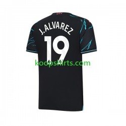 Manchester City Derde Tenue Heren Voetbalshirts Julian Alvarez 19 2023-2024 Korte Mouwen