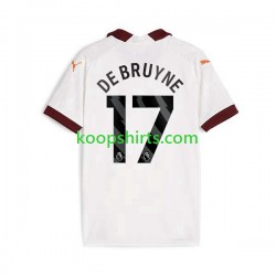 Manchester City Uit Tenue Heren Voetbalshirts Kevin De Bruyne 17 2023-2024 Korte Mouwen