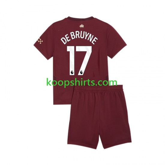 Manchester City Derde Tenue Kinder Voetbalshirts Kevin De Bruyne 2024-2025 Korte Mouwen Manchester City Derde Tenue Kinder Voetbalshirts Kevin De Bruyne 2024-2025 Korte Mouwen