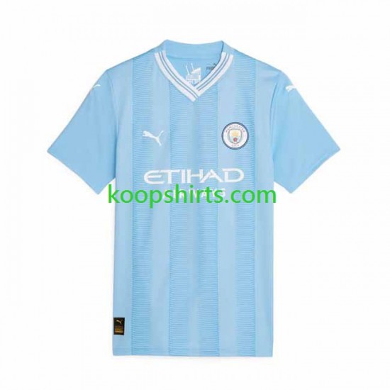 Manchester City Thuis Tenue Dames Voetbalshirts 2023-2024 Korte Mouwen Manchester City Thuis Tenue Dames Voetbalshirts 2023-2024 Korte Mouwen