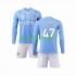 Manchester City Thuis Tenue Kinder Voetbalshirts Phil Foden 47 2023-2024 Lange Mouwen