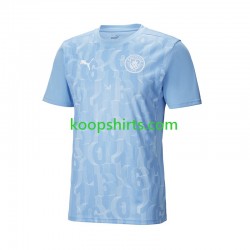 Manchester City Thuis Tenue Heren Voetbalshirts Pre-Match 2024-2025 Korte Mouwen