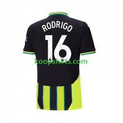 Manchester City Uit Tenue Heren Voetbalshirts RODRIGO 16 2024-2025 Korte Mouwen