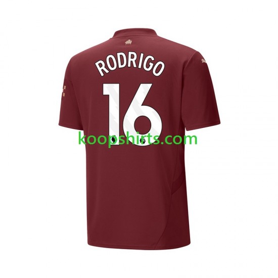 Manchester City Derde Tenue Heren Voetbalshirts RODRIGO 16 2024-2025 Korte Mouwen Manchester City Derde Tenue Heren Voetbalshirts RODRIGO 16 2024-2025 Korte Mouwen
