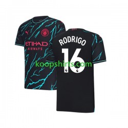 Manchester City Derde Tenue Heren Voetbalshirts Rodri Hernandez 16 2023-2024 Korte Mouwen