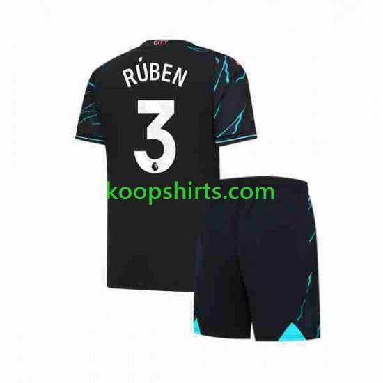 Manchester City Derde Tenue Kinder Voetbalshirts Ruben 3 2023-2024 Korte Mouwen Manchester City Derde Tenue Kinder Voetbalshirts Ruben 3 2023-2024 Korte Mouwen