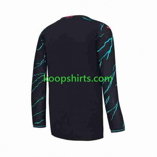 Manchester City Derde Tenue Heren Voetbalshirts 2023-2024 Lange Mouwen