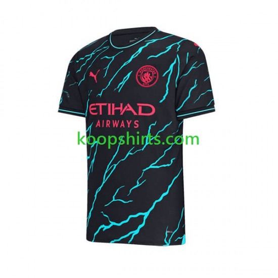 Manchester City Derde Tenue Heren Voetbalshirts 2023-2024 Korte Mouwen Manchester City Derde Tenue Heren Voetbalshirts 2023-2024 Korte Mouwen