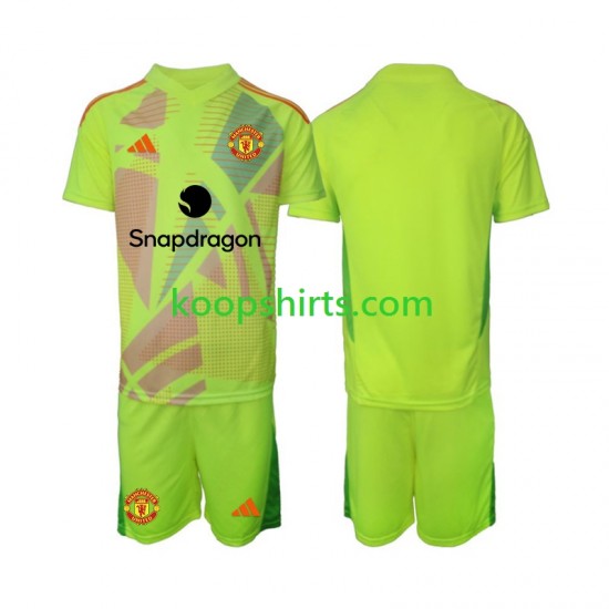 Manchester United Doelman Uit Tenue Kinder Voetbalshirts 2024-2025 Korte Mouwen Manchester United Doelman Uit Tenue Kinder Voetbalshirts 2024-2025 Korte Mouwen