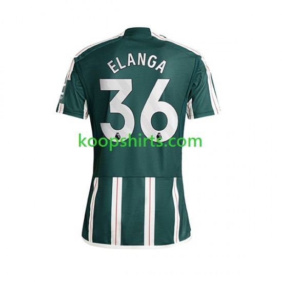 Manchester United Uit Tenue Heren Voetbalshirts Anthony Elanga 36 2023-2024 Korte Mouwen Manchester United Uit Tenue Heren Voetbalshirts Anthony Elanga 36 2023-2024 Korte Mouwen