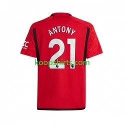 Manchester United Thuis Tenue Heren Voetbalshirts Antony Matheus 21 2023-2024 Korte Mouwen