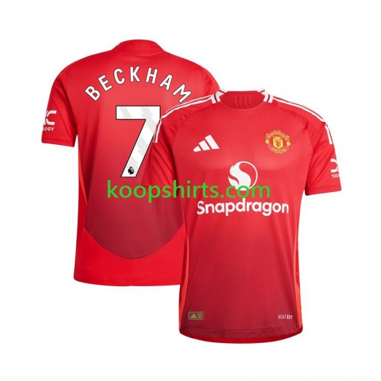 Manchester United Thuis Tenue Heren Voetbalshirts Beckham 7 2024-2025 Korte Mouwen Manchester United Thuis Tenue Heren Voetbalshirts Beckham 7 2024-2025 Korte Mouwen