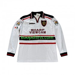 Manchester United Retro Uit Tenue Heren Voetbalshirts Beckham 7 1998-1999 Lange Mouwen