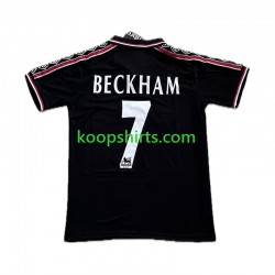 Manchester United Retro Derde Tenue Heren Voetbalshirts Beckham 7 1998-1999 Korte Mouwen