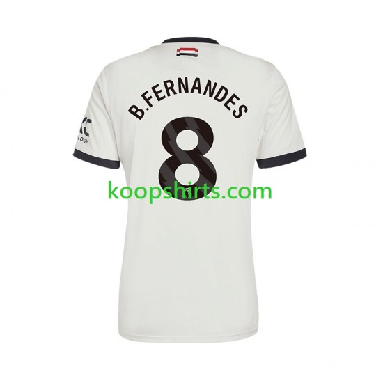 Manchester United Derde Tenue Heren Voetbalshirts Bruno Fernandes 8 2024-2025 Korte Mouwen Manchester United Derde Tenue Heren Voetbalshirts Bruno Fernandes 8 2024-2025 Korte Mouwen