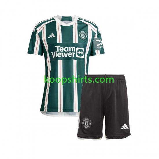 Manchester United Uit Tenue Kinder Voetbalshirts 2023-2024 Korte Mouwen Manchester United Uit Tenue Kinder Voetbalshirts 2023-2024 Korte Mouwen