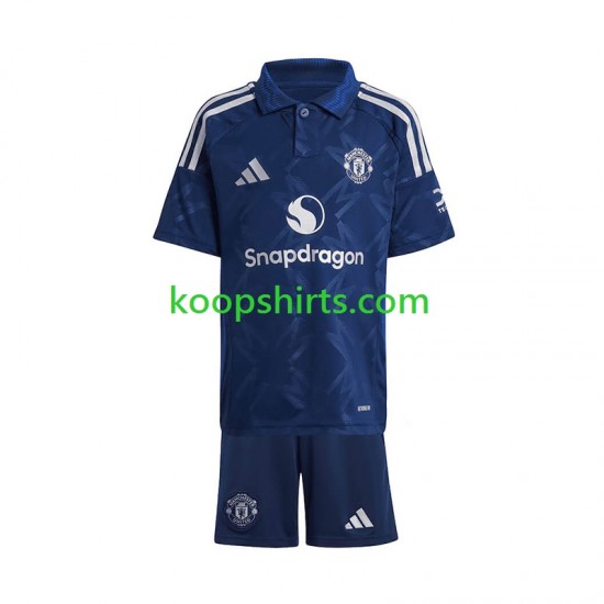 Manchester United Uit Rood Tenue Kinder Voetbalshirts 2024-2025 Korte Mouwen Manchester United Uit Rood Tenue Kinder Voetbalshirts 2024-2025 Korte Mouwen
