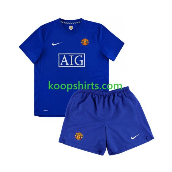 Manchester United Retro Uit Tenue Kinder Voetbalshirts 2008 Korte Mouwen Manchester United Retro Uit Tenue Kinder Voetbalshirts 2008 Korte Mouwen