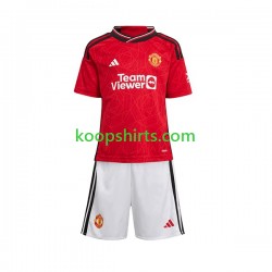 Manchester United Thuis Tenue Kinder Voetbalshirts 2023-2024 Korte Mouwen