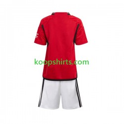 Manchester United Thuis Tenue Kinder Voetbalshirts 2023-2024 Korte Mouwen