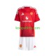 Manchester United Thuis Rood Tenue Kinder Voetbalshirts 2024-2025 Korte Mouwen Manchester United Thuis Rood Tenue Kinder Voetbalshirts 2024-2025 Korte Mouwen