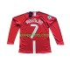 Manchester United Retro Thuis Tenue Heren Voetbalshirts Cristiano Ronaldo 7 Champion League 2007 Lange Mouwen Manchester United Retro Thuis Tenue Heren Voetbalshirts Cristiano Ronaldo 7 Champion League 2007 Lange Mouwen