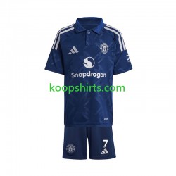 Manchester United Uit Tenue Kinder Voetbalshirts Cristiano Ronaldo 7 2024-2025 Korte Mouwen