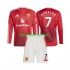 Manchester United Thuis Tenue Kinder Voetbalshirts Cristiano Ronaldo 7 2024-2025 Lange Mouwen