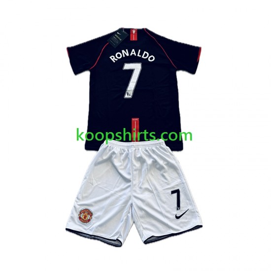 Manchester United Retro Uit Tenue Kinder Voetbalshirts Cristiano Ronaldo 7 2007-2008 Korte Mouwen Manchester United Retro Uit Tenue Kinder Voetbalshirts Cristiano Ronaldo 7 2007-2008 Korte Mouwen