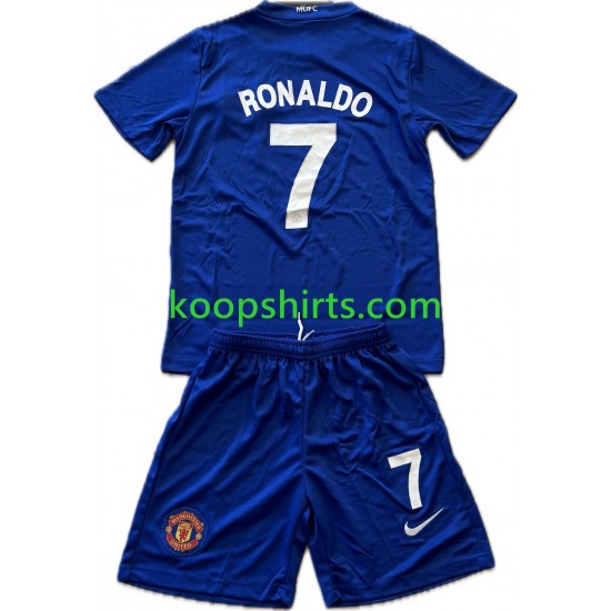 Manchester United Retro Derde Tenue Kinder Voetbalshirts Cristiano Ronaldo 7 2008-2009 Korte Mouwen Manchester United Retro Derde Tenue Kinder Voetbalshirts Cristiano Ronaldo 7 2008-2009 Korte Mouwen
