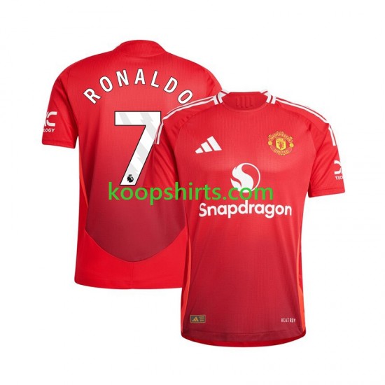 Manchester United Thuis Tenue Heren Voetbalshirts Cristiano Ronaldo 7 2024-2025 Korte Mouwen Manchester United Thuis Tenue Heren Voetbalshirts Cristiano Ronaldo 7 2024-2025 Korte Mouwen
