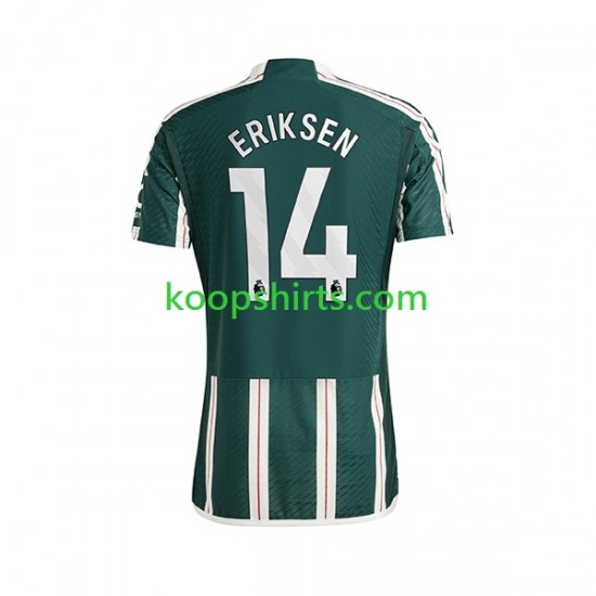 Manchester United Uit Tenue Heren Voetbalshirts Eriksen 14 2023-2024 Korte Mouwen Manchester United Uit Tenue Heren Voetbalshirts Eriksen 14 2023-2024 Korte Mouwen