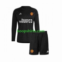 Manchester United Doelman Derde Tenue Kinder Voetbalshirts 2023-2024 Lange Mouwen