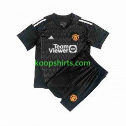 Manchester United Doelman Derde Tenue Kinder Voetbalshirts 2023-2024 Korte Mouwen