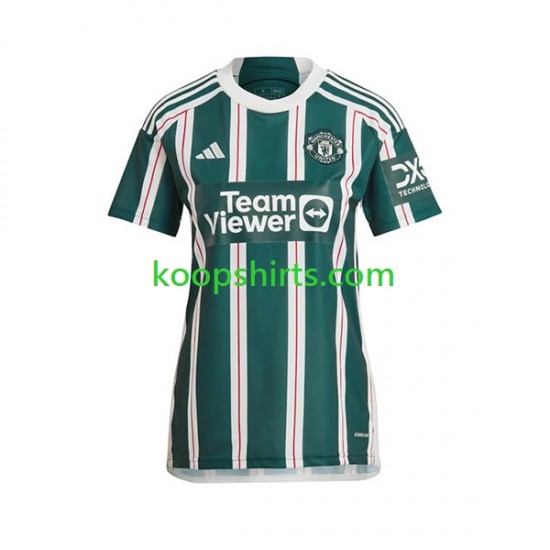 Manchester United Uit Tenue Dames Voetbalshirts 2023-2024 Korte Mouwen Manchester United Uit Tenue Dames Voetbalshirts 2023-2024 Korte Mouwen
