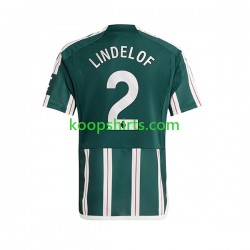 Manchester United Uit Tenue Heren Voetbalshirts Lindelof 2 2023-2024 Korte Mouwen