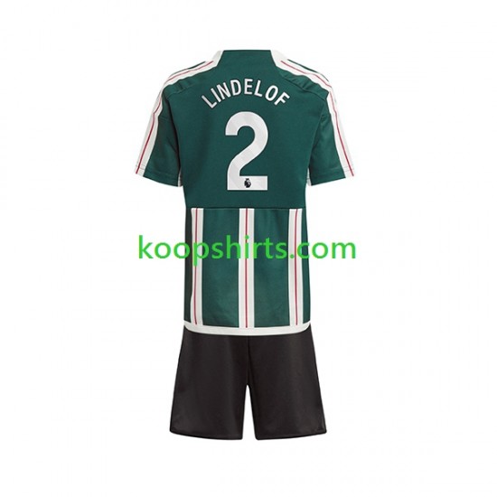 Manchester United Uit Tenue Kinder Voetbalshirts Lindelof 2 2023-2024 Korte Mouwen Manchester United Uit Tenue Kinder Voetbalshirts Lindelof 2 2023-2024 Korte Mouwen