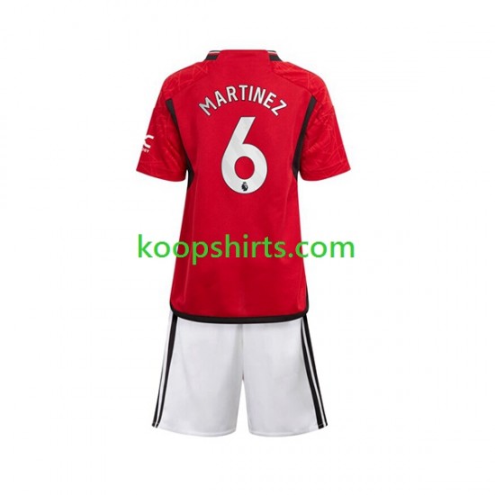 Manchester United Thuis Tenue Kinder Voetbalshirts Lisandro Martinez 6 2023-2024 Korte Mouwen Manchester United Thuis Tenue Kinder Voetbalshirts Lisandro Martinez 6 2023-2024 Korte Mouwen