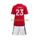 Manchester United Thuis Tenue Kinder Voetbalshirts Luke Shaw 23 2023-2024 Korte Mouwen Manchester United Thuis Tenue Kinder Voetbalshirts Luke Shaw 23 2023-2024 Korte Mouwen