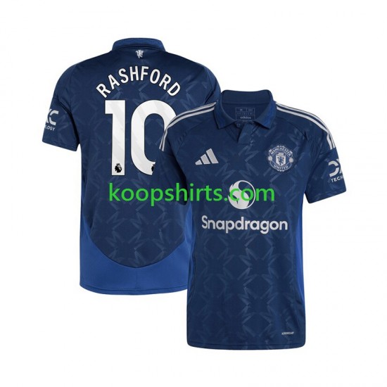 Manchester United Uit Tenue Heren Voetbalshirts Marcus Rashford 10 2024-2025 Korte Mouwen Manchester United Uit Tenue Heren Voetbalshirts Marcus Rashford 10 2024-2025 Korte Mouwen