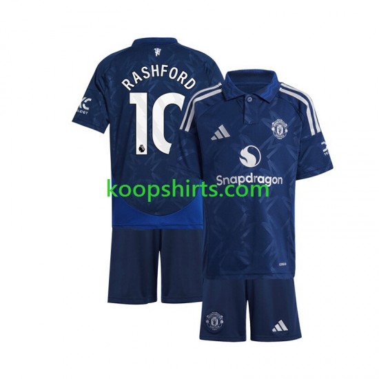Manchester United Uit Rood Tenue Kinder Voetbalshirts Marcus Rashford 10 2024-2025 Korte Mouwen Manchester United Uit Rood Tenue Kinder Voetbalshirts Marcus Rashford 10 2024-2025 Korte Mouwen