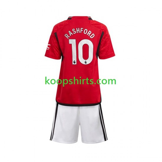 Manchester United Thuis Tenue Kinder Voetbalshirts Marcus Rashford 10 2023-2024 Korte Mouwen Manchester United Thuis Tenue Kinder Voetbalshirts Marcus Rashford 10 2023-2024 Korte Mouwen