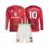 Manchester United Thuis Tenue Kinder Voetbalshirts Marcus Rashford 10 2024-2025 Lange Mouwen