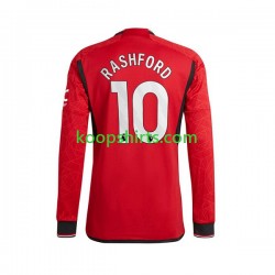 Manchester United Thuis Tenue Heren Voetbalshirts Marcus Rashford 10 2023-2024 Lange Mouwen