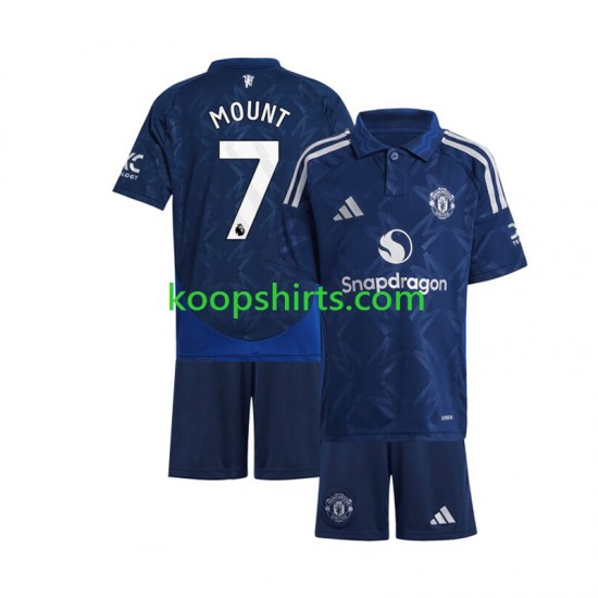 Manchester United Uit Rood Tenue Kinder Voetbalshirts Mason Mount 7 2024-2025 Korte Mouwen Manchester United Uit Rood Tenue Kinder Voetbalshirts Mason Mount 7 2024-2025 Korte Mouwen