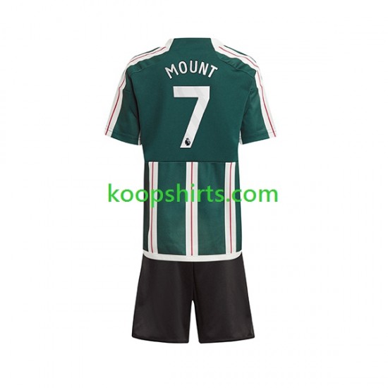 Manchester United Uit Tenue Kinder Voetbalshirts Mount 7 2023-2024 Korte Mouwen Manchester United Uit Tenue Kinder Voetbalshirts Mount 7 2023-2024 Korte Mouwen