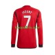 Manchester United Thuis Tenue Heren Voetbalshirts Mount 7 2023-2024 Lange Mouwen Manchester United Thuis Tenue Heren Voetbalshirts Mount 7 2023-2024 Lange Mouwen