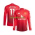 Manchester United Thuis Tenue Heren Voetbalshirts Rasmus Hojlund 11 2024-2025 Lange Mouwen
